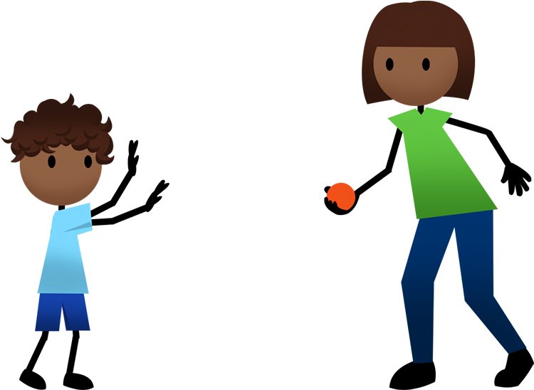 Overhand Catch - Throwing And Catching Clipart (880x560)