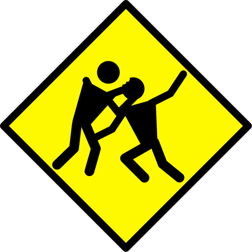 Vector Illustration Of Zombie Traffic Road Sign - Truck Rollover Sign (500x500)