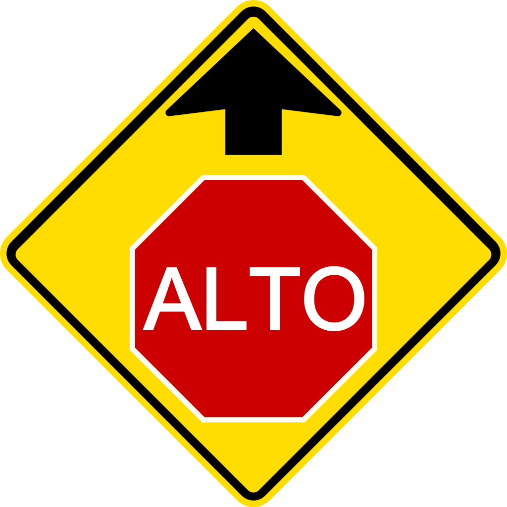 Octagon Stop Rules Of The Road Come To A Full Stop - Stop Sign Ahead Sign (1024x1024)