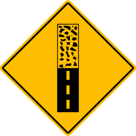 Wa-25 Pavement Ends Ahead - Cd Baby Loose Gravel - Cd (477x480)