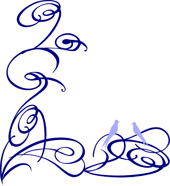 Decorative Swirl Angled Clip Art - Clip Art (546x596)