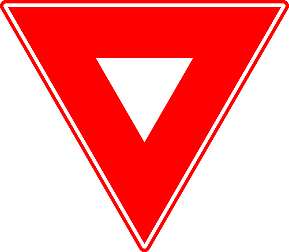 Romaniantrafficsign B1-giveway - Traffic Give Way Png (1000x871)