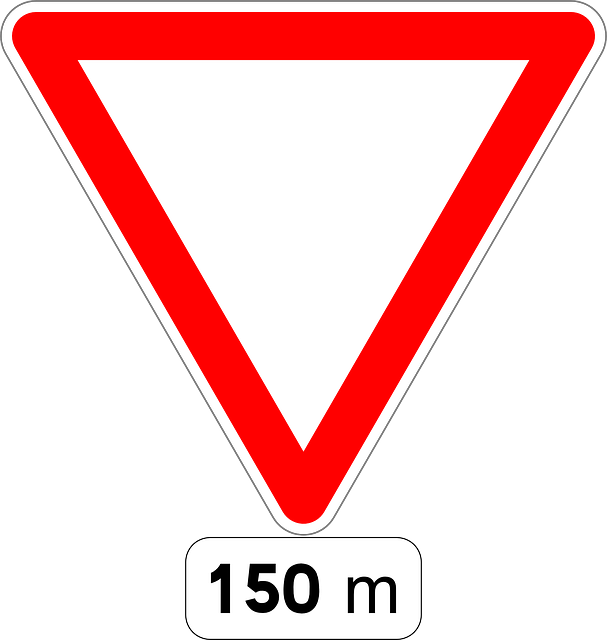 Stopping Give Way, Sign, Road Sign, Traffic Sign, Stop, - Red Triangle Road Sign Meaning (607x640)