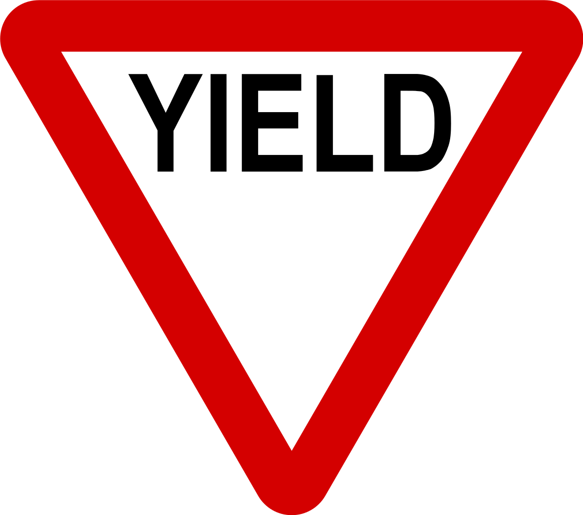 Ireland Road Sign Rus 026 - Ceda El Paso Señal (1159x1024)