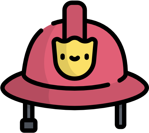 Firefighter Helmet Free Icon - Firefighter Helmet Free Icon (512x512)