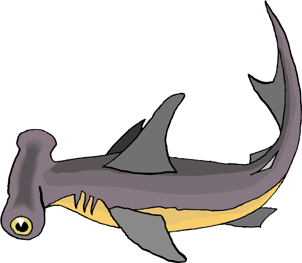 Hammerhead Shark Bull Shark Clip Art - Shark Clip Art (1033x908)
