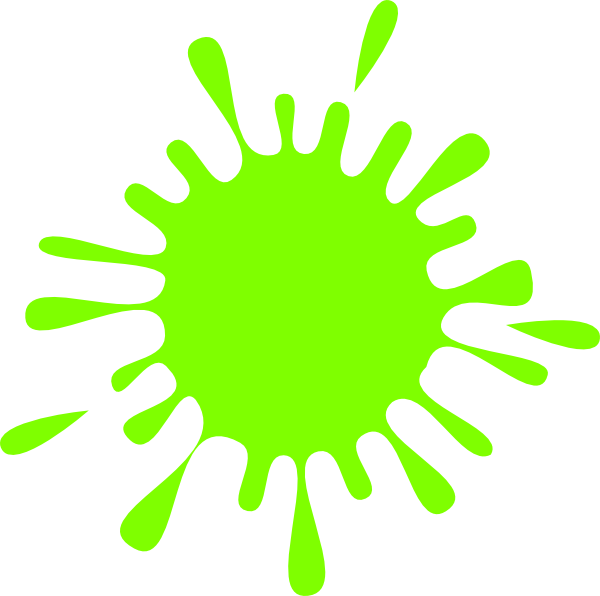 This Free Clip Arts Design Of Green Splash Ink - White Paint Splatter Clip Art (600x596)
