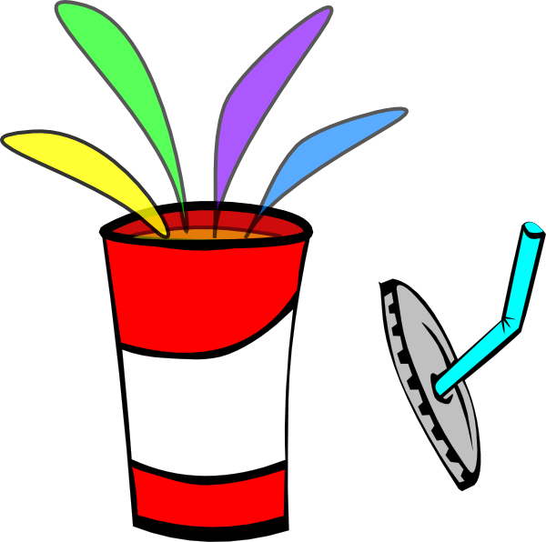 Cup Splash Clip Art - Drink Clip Art (600x596)