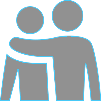 Splash Icon Friend Blue - Splash Icon Friend Blue (355x355)