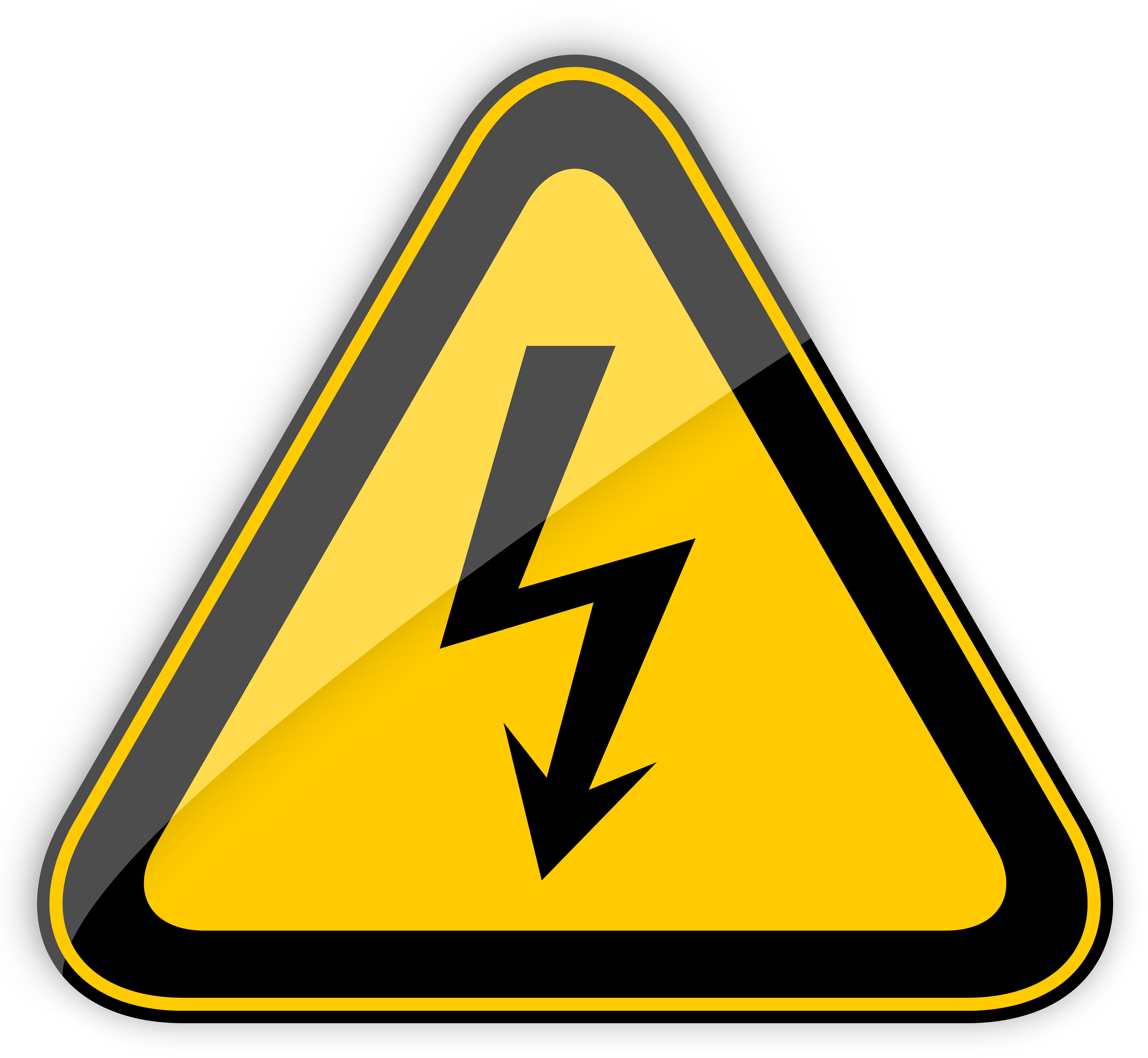 High Voltage Sign - Warning Sign Png (5000x4644)