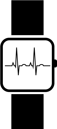 Smartwatch Ecg Icon / Pictogram - Smart Watch Icon Transparent (300x599)