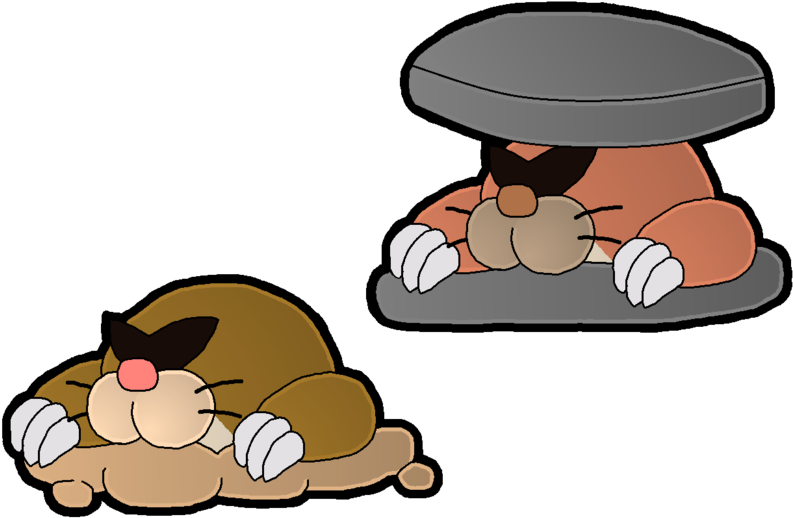 Monty Mole And Rocky Wrench By Leonidas23 - Monty Mole Paper Mario (900x611)