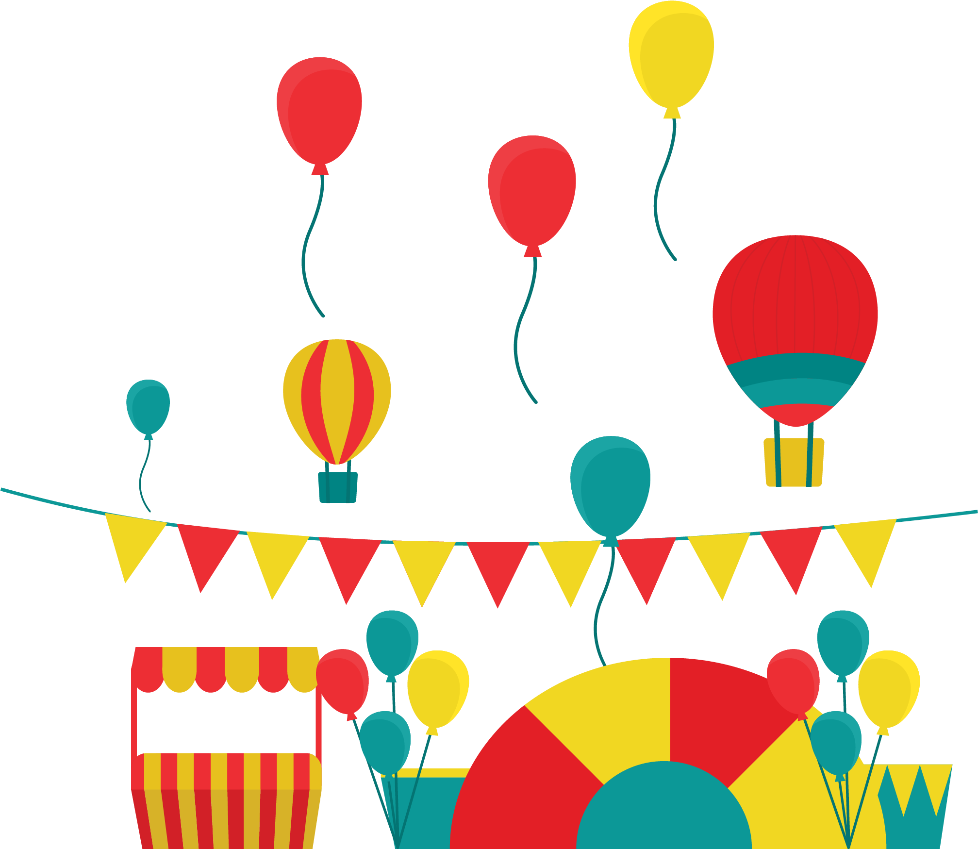 Freefall Amusement Park Euclidean Vector - Circus Vector Png (2796x2330)