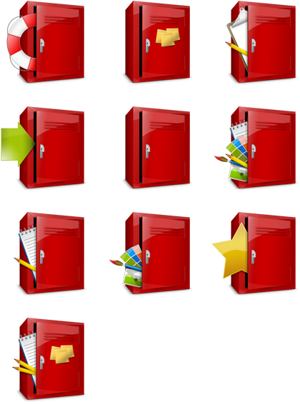 Shiny Lockers - Locker Icon (444x592)