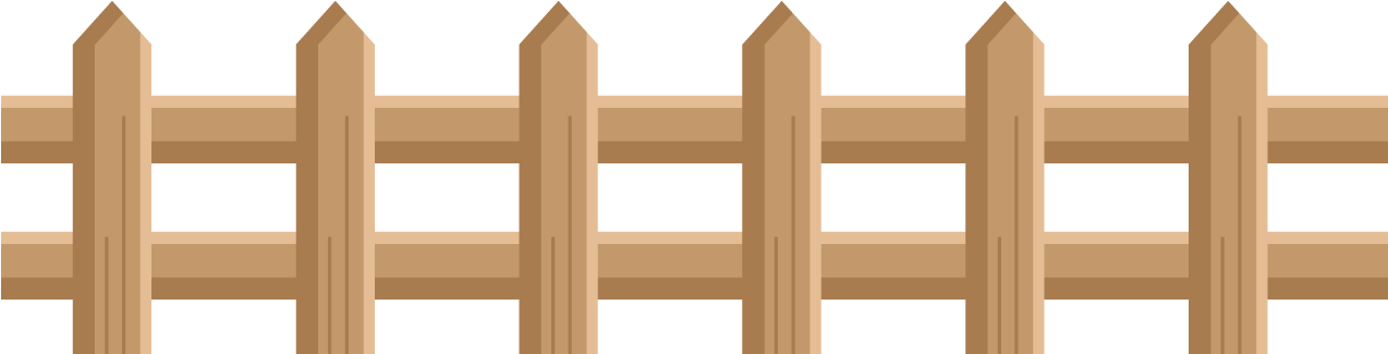 Ranch Clipart Picket Fence - Picket Fence Clipart Png (1273x526)