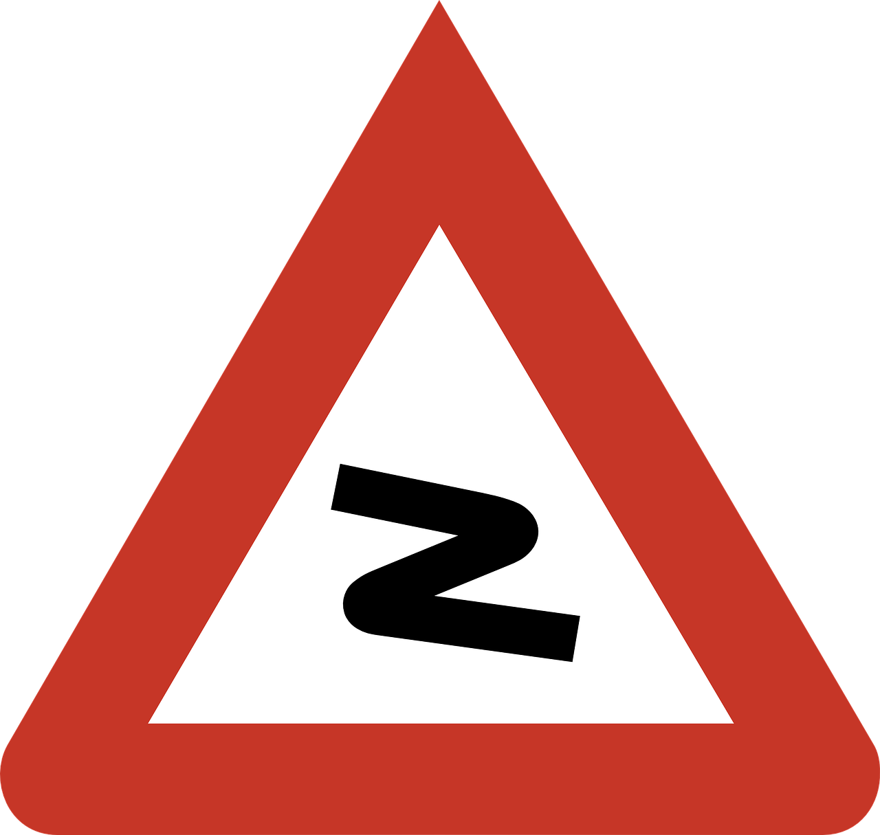 Road Sign Danger Warning Traffic Png Image - Danger Warning Signs Traffic (1280x1215)