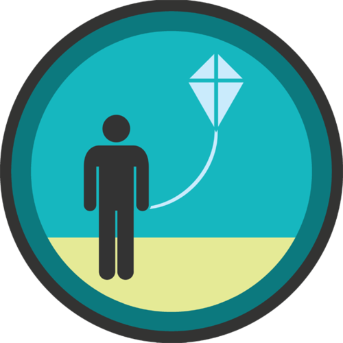 Kite-flying Badge, Restaurant Parking Lot In The Evenings - Don T Lie To Children (500x500)