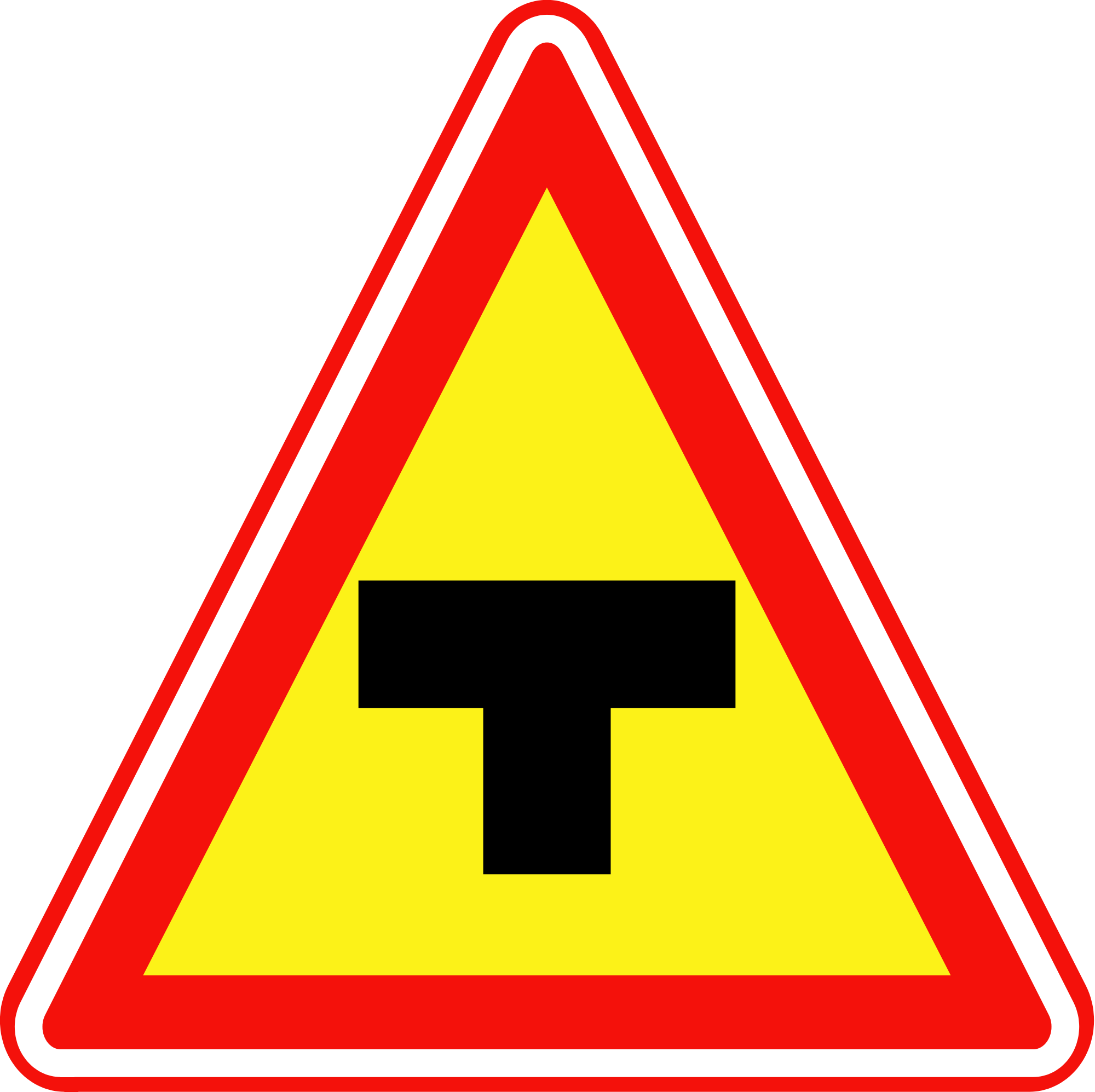 Open - Cross Road Traffic Sign (2000x1995)