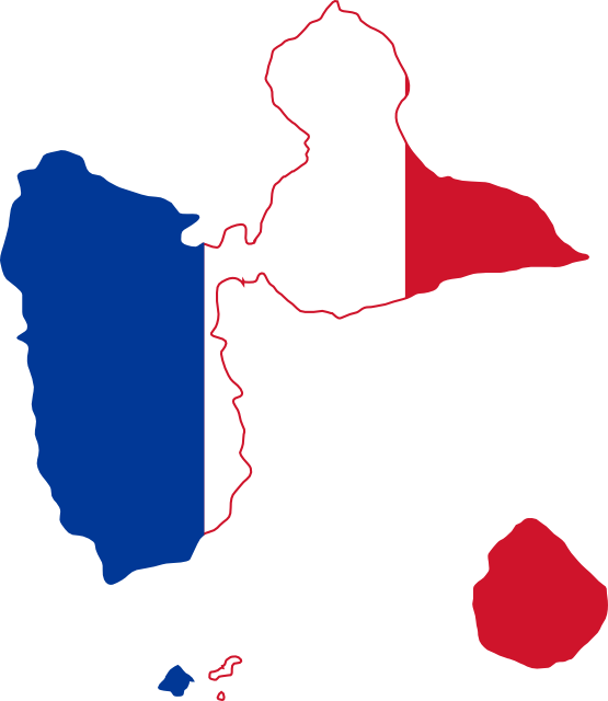 Guadeloupe Flag Guadeloupe Flag Map Guadeloupe Flag - Map Of Guadeloupe In France (555x640)