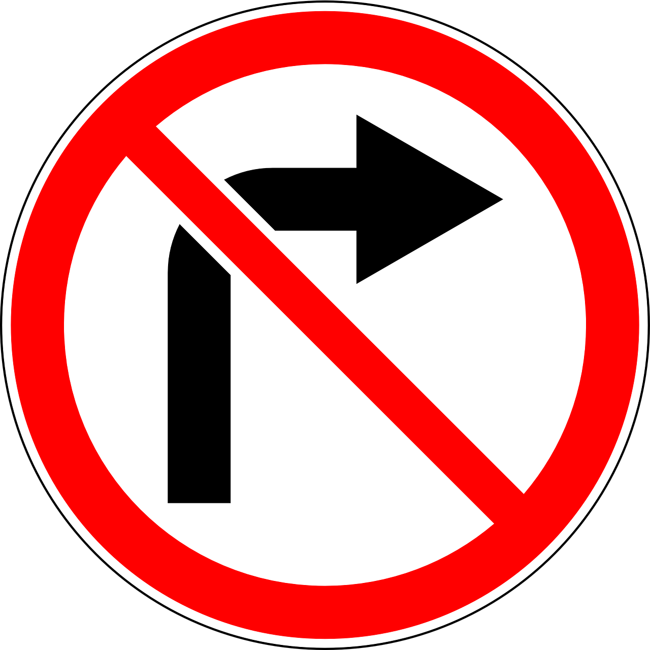 Prohibitory Traffic Sign Traffic Code Vehicle - Prohibitory Traffic Sign Traffic Code Vehicle (1280x1280)