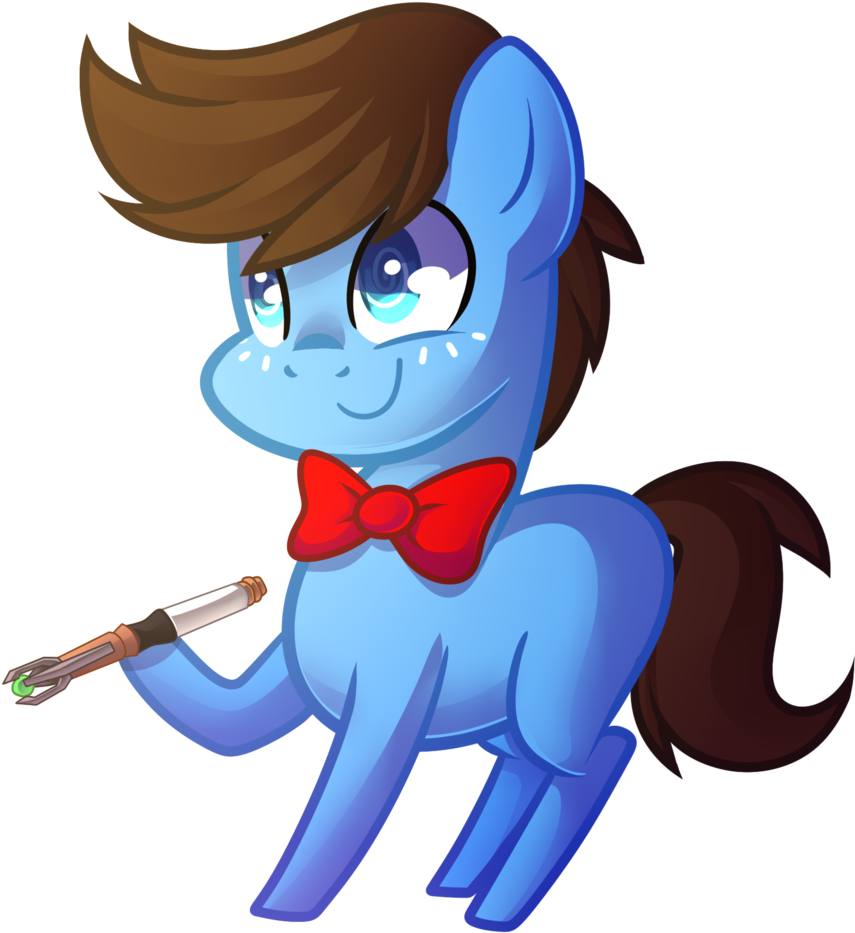 Left2fail, Bowtie, Chibi, Doctor Who, Eleventh Doctor, - Cartoon (934x1024)
