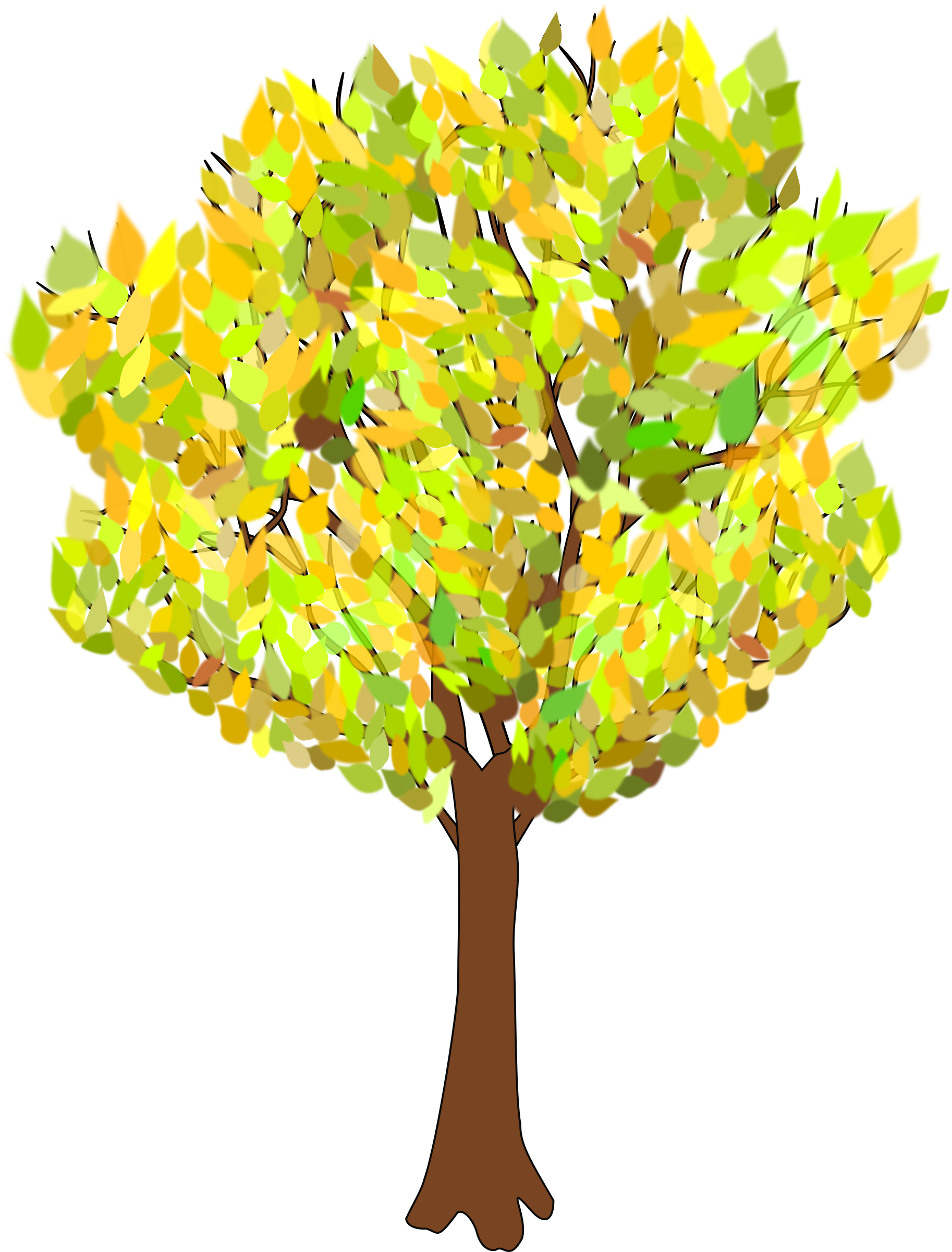 Fall Tree Clipart - Transparent Clipart For Fall Trees (1826x2400)