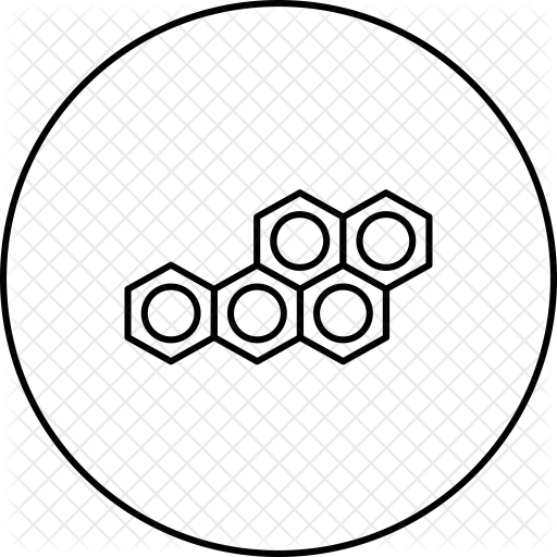 Polymor, Polymer, Hexagon, Circle, Atom, Mole Icon - Blu Ray Region Codes (512x512)