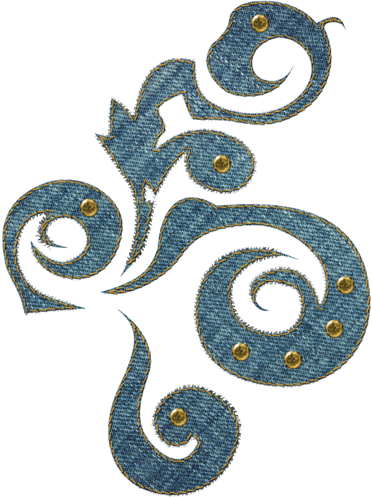 Denim Swirl By Melissa-tm - Denim Png (796x1003)