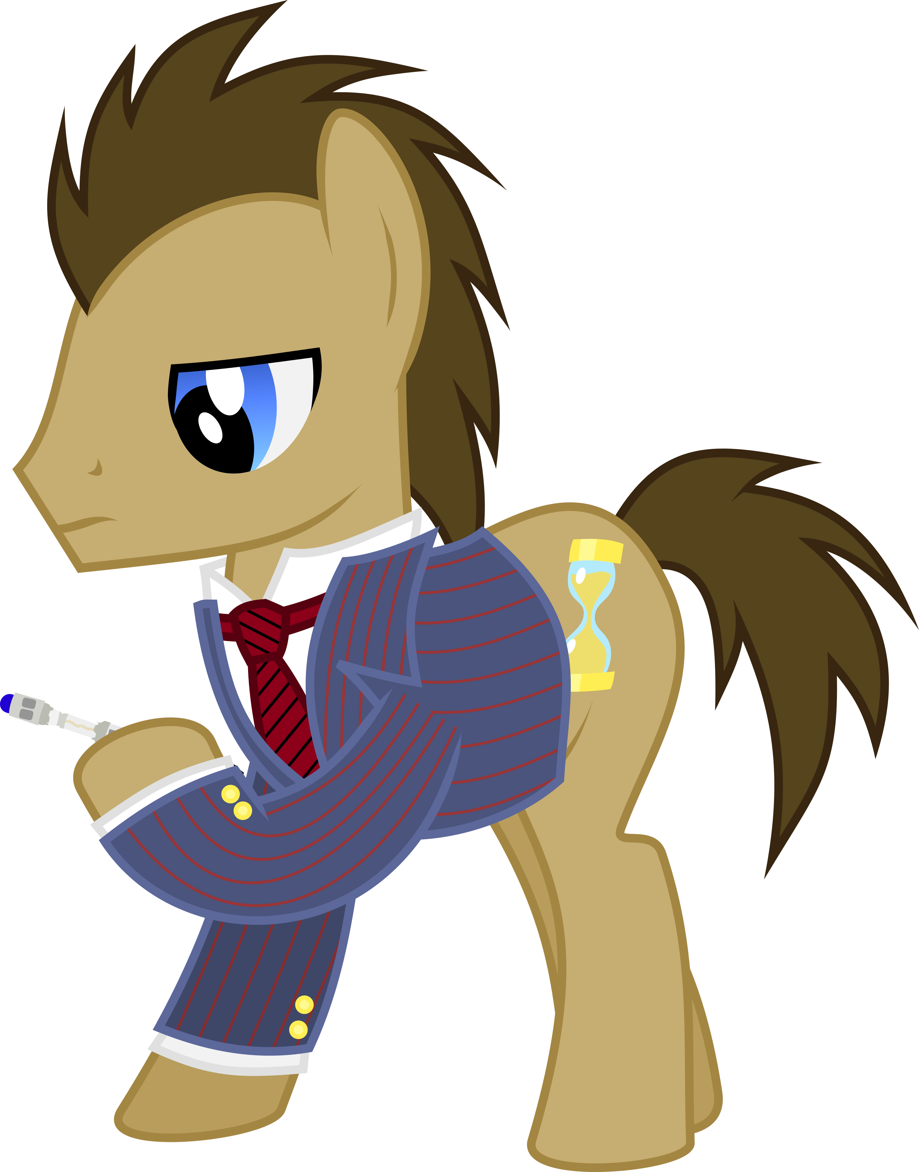 Ruinedomega, Clothes, Doctor Whooves, Necktie, Ponyscape, - .com (3000x3825)