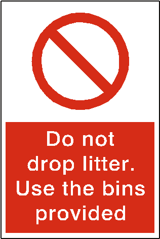 Do Not Drop Litter Sticker Safety-label - No Chewing Gum In Urinal (591x591)