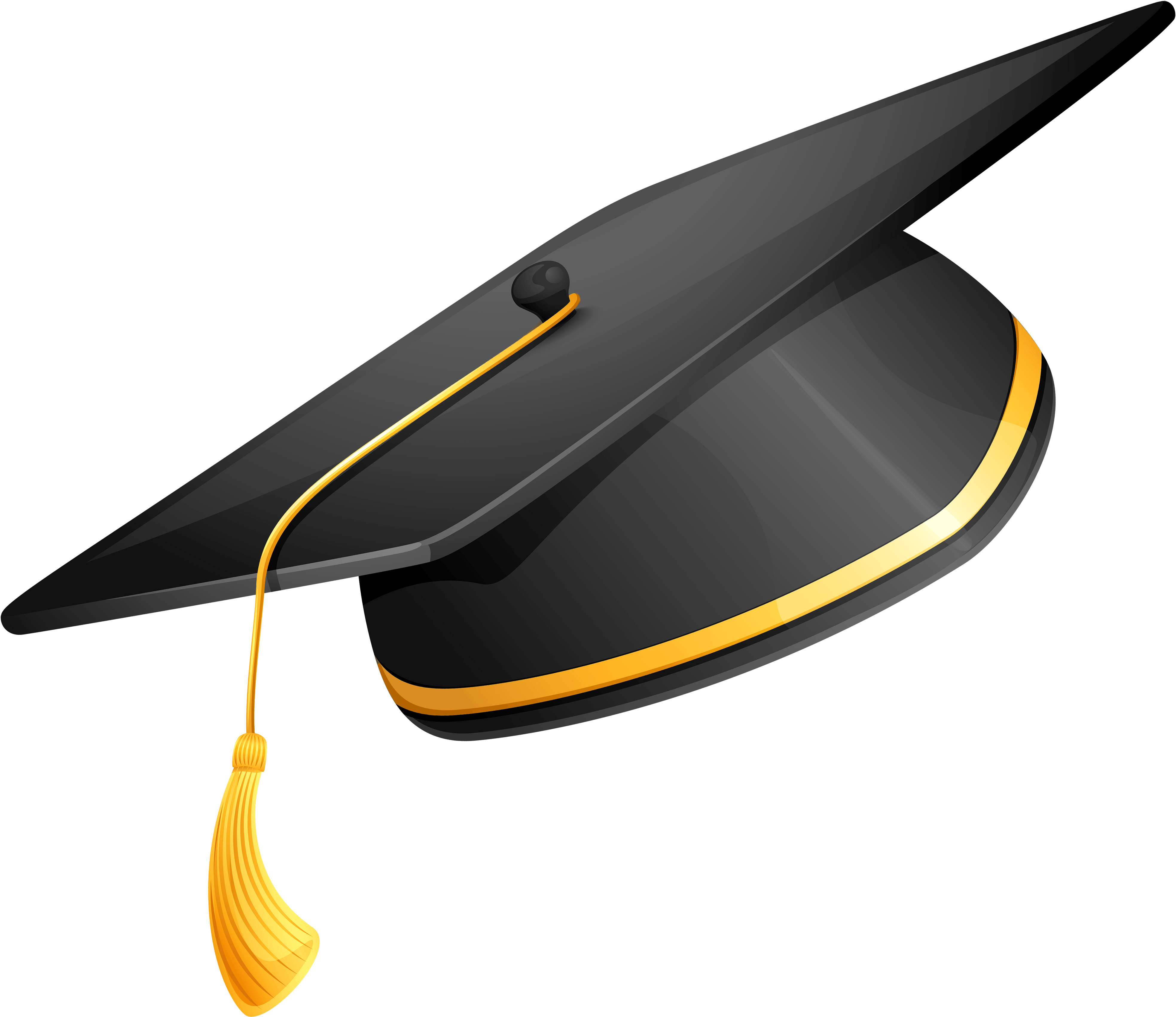 Download Degree Hat Png Clipart - Graduation Cap Png - (4212x3623) Png