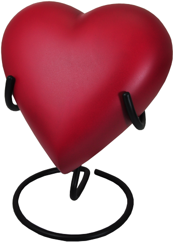 Back Shown With Urn Opening Wholesale Memorial Heart - Heart Dog Urn (500x500)