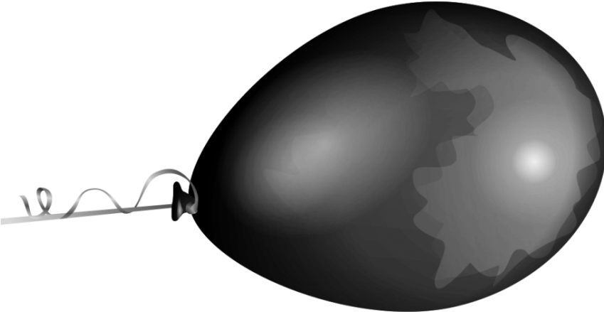Black Balloons To Highlight Scale Of Winter Deaths - Purple Party Balloon Shower Curtain (848x478)