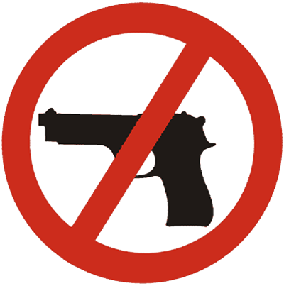 No Guns Allowed - Portrait Of A Man (400x403)