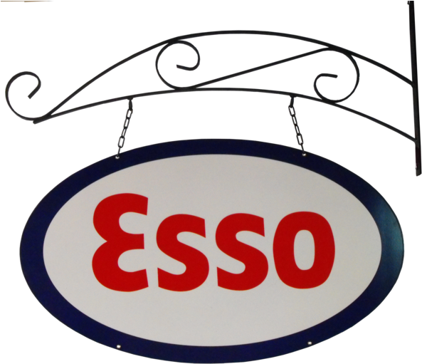 Esso Sign - Sbd Decals 2 Esso Gas Die Cut Decals (600x511)