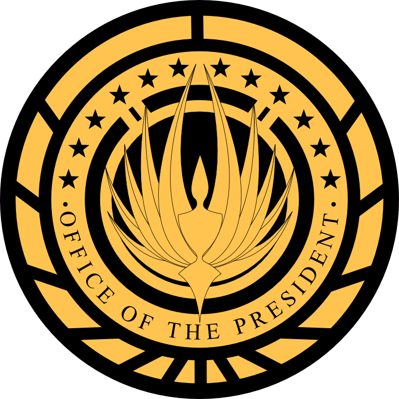 Presidential Seal Of The Twelve Colonies - Battlestar Galactica Colonial Seal Png (800x800)