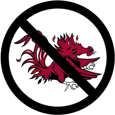 No Gamecocks Decal - University Of South Carolina (480x480)