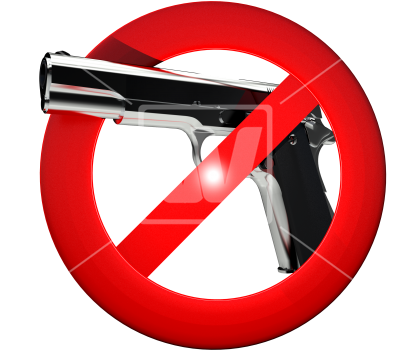 No Guns Allowed Sign - Firearm (550x368)
