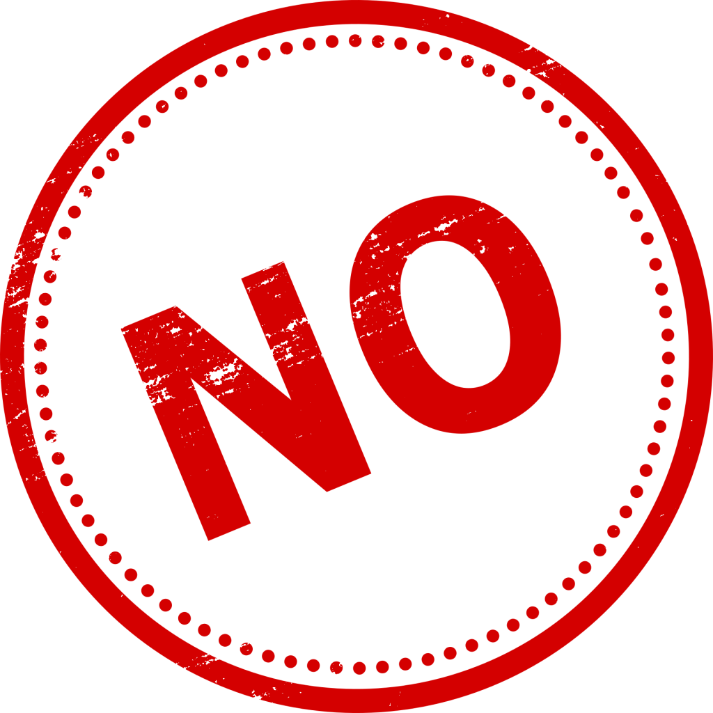 How About No Transparent Download - Stamp Clipart Png (1024x1024)
