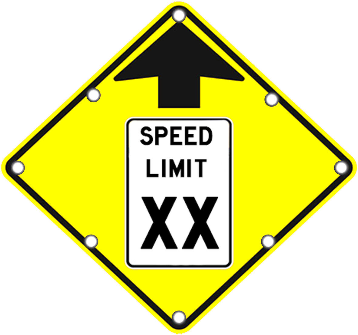 Advisory Speed Limit School Zone Traffic Sign Warning - Advisory Speed Limit School Zone Traffic Sign Warning (1280x1280)