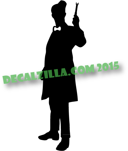 Who 11th Doctor Decal Sticker - Doctor Who (484x614)