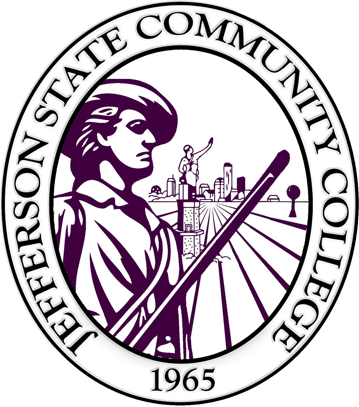 Jefferson State Pioneer Seal Purple - Jefferson State Community College Logo (1408x1600)