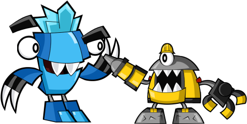 Chilbo And Kramm High Five By Raukhaul-au - Mixels Kramm (521x278)
