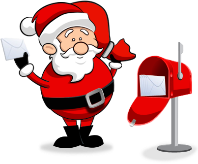 Santa Mail Rubber Stamp Royalty Free Vector Image - Christmas Letter To Santa (407x339)