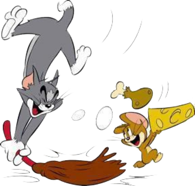 Tom And Jerry Png Transparent Images - Tom And Jerry Cartoons (400x382)