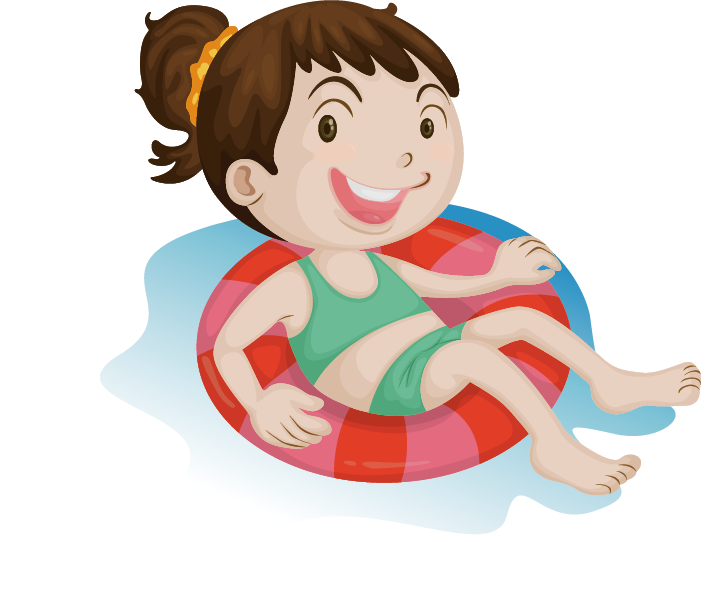 Cartoon Swimming Illustration - Cartoons Girl Swimming (701x589)