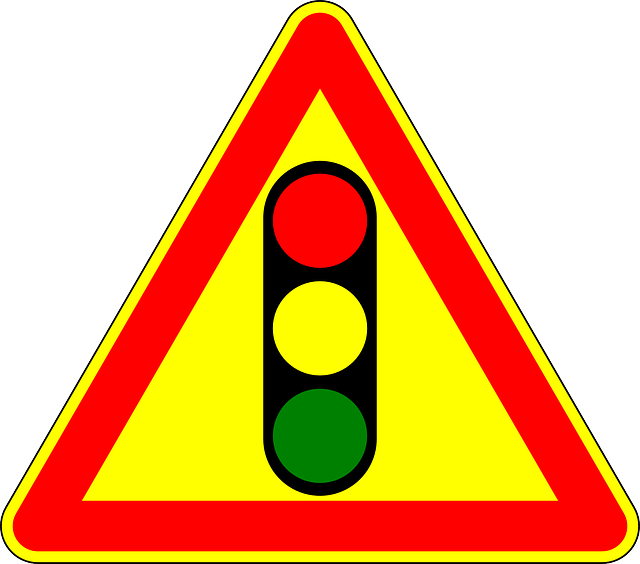 Traffic Lights, Attention, Sign, Road Sign - Traffic Light Sign (640x564)