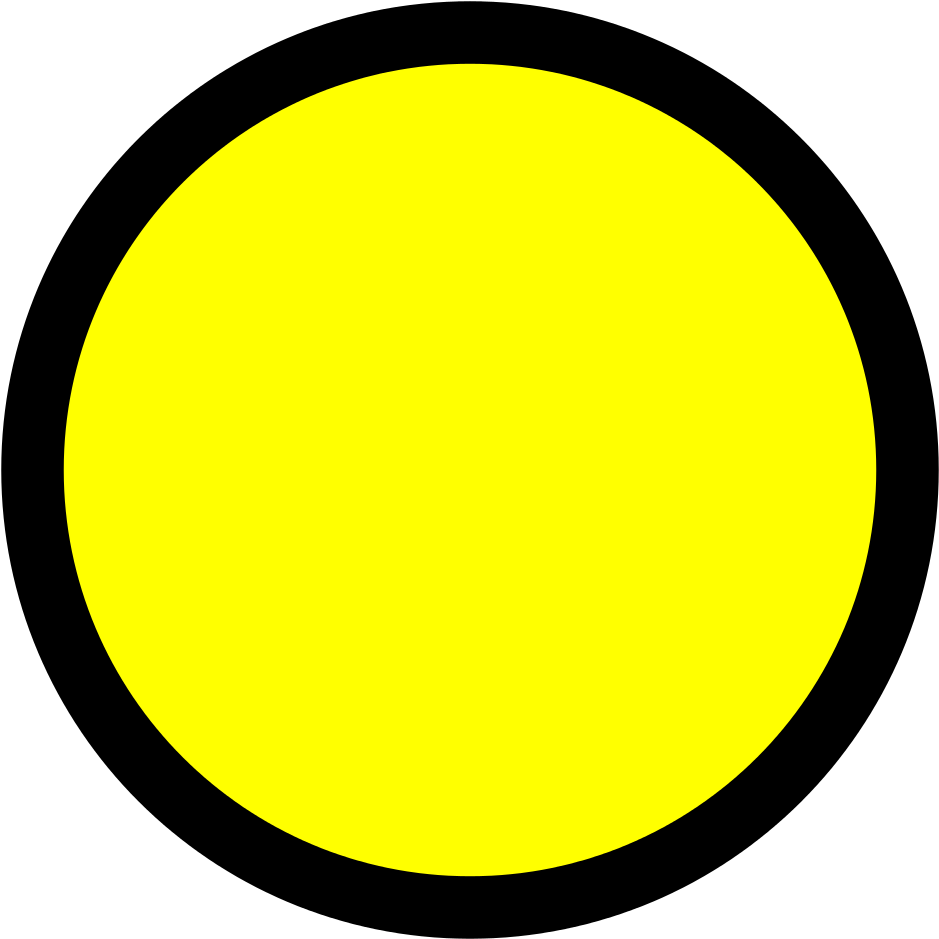 File - Yellow Dot - Svg - Yellow Circle Black Outline (2000x2000)