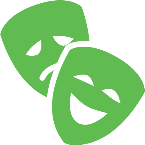 Performance - Theater Masks Icon Png (500x500)