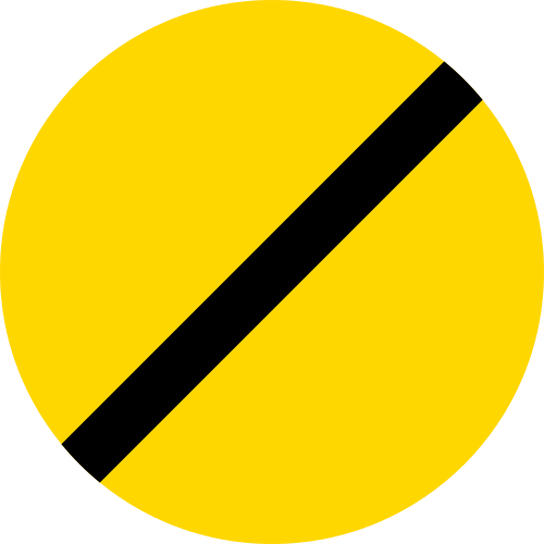 Romanian Traffic Sign - Circle (500x500)